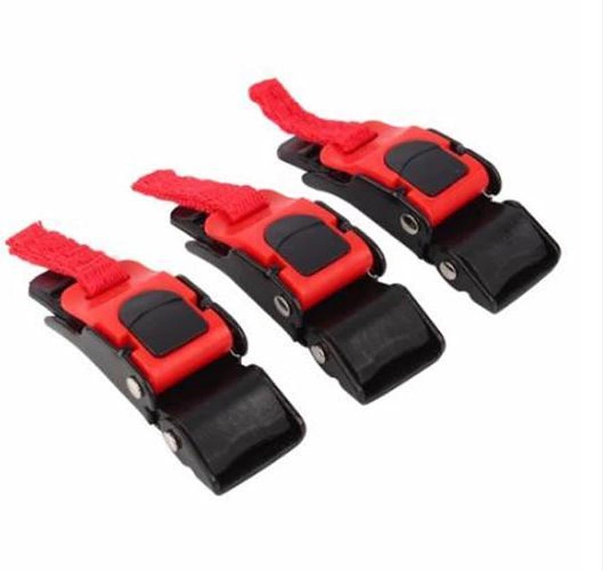 Snelsluiting helm clip - helmsluiting voor motor, brommer, scooter - 3 stuks