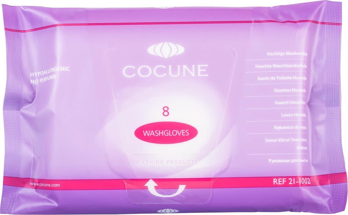 40 Vochtige ongeparfumeerde washandjes (5 pak van 8 st) - hoogste kwaliteit! (dermatologisch getest-hypo allergeen)