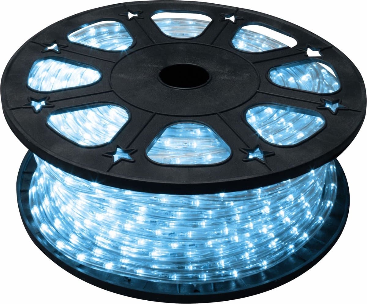 HQ-Power Lichtslang, 36 leds/meter, 1 kanaal, voor binnen en buiten, blauw, 45 m