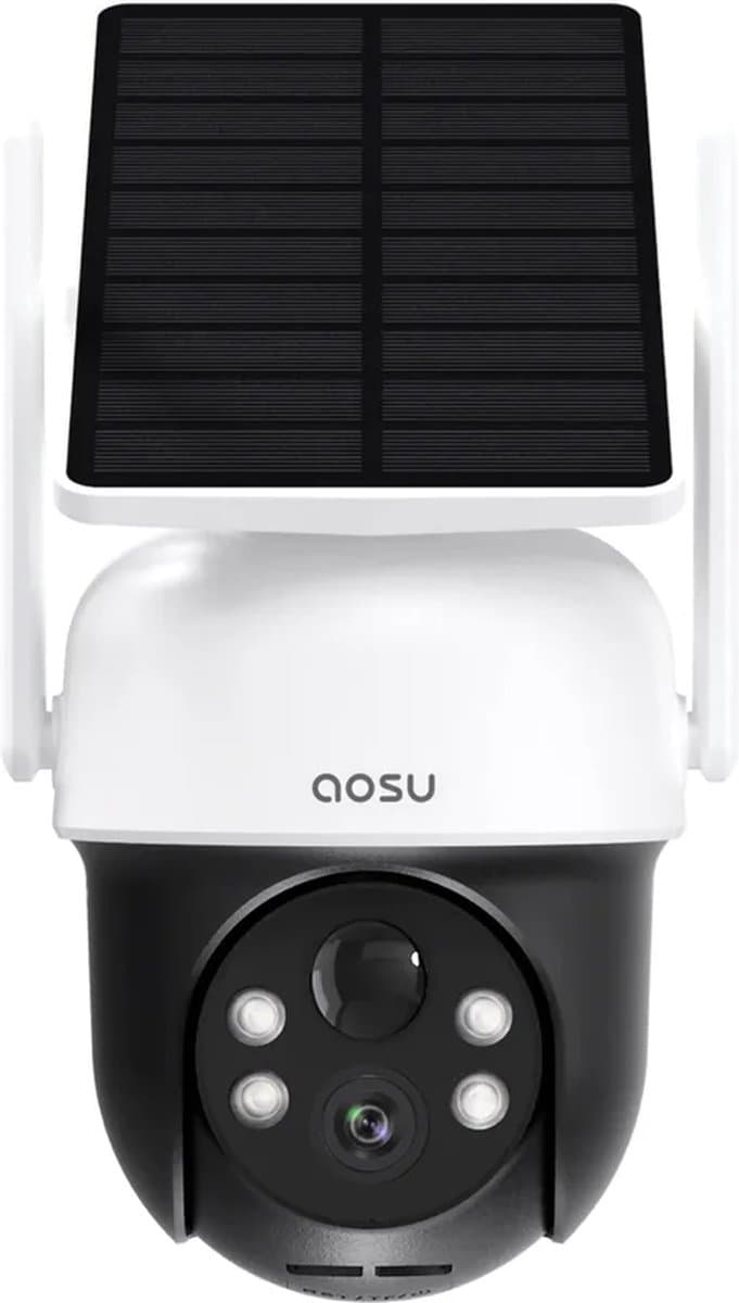 AOSU SolarCam D1 Classic - Beveiligingscamera - 2K Beeld - 2-Weg Audio - 360° Zicht & AI Tracking