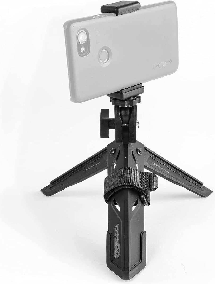 Lichtgewicht reisstatief voor camera en telefoon - Zwart - Ultrapod 3