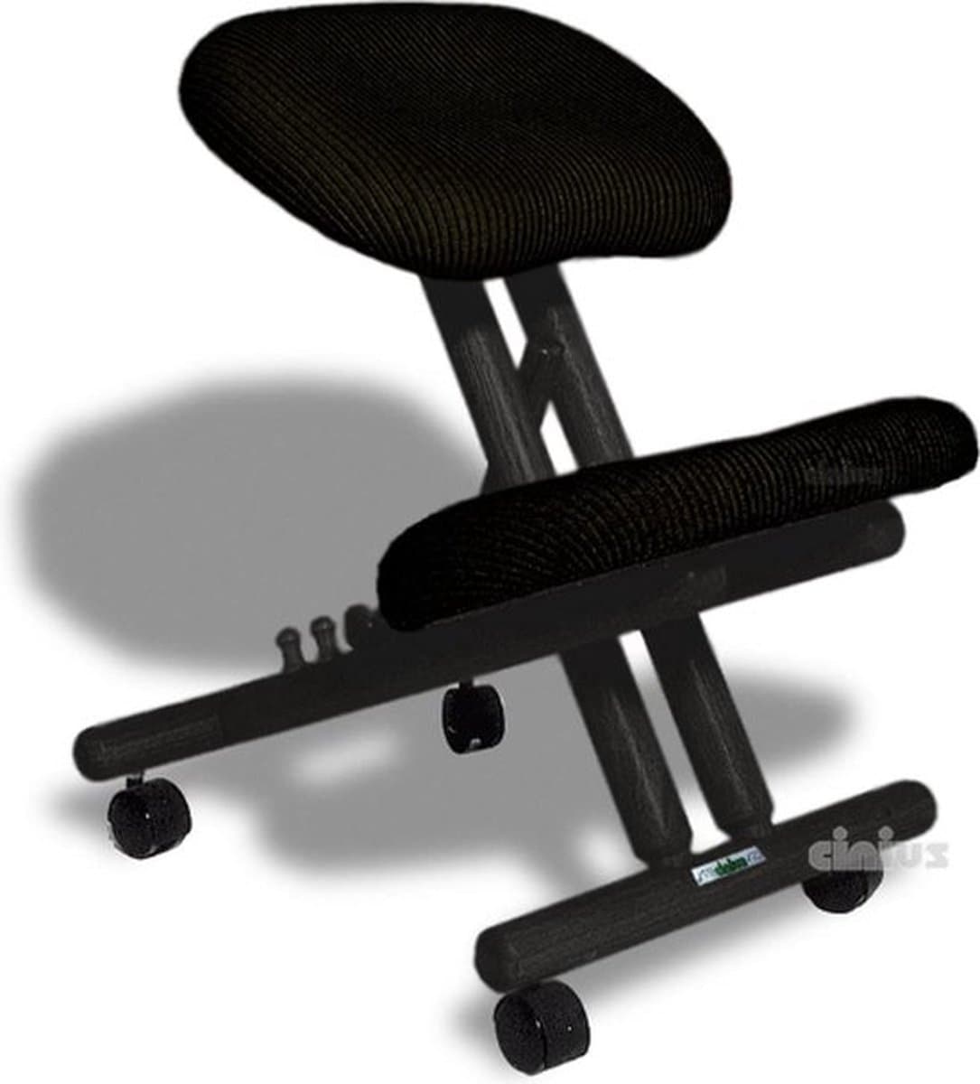 Professionele Kniestoel – Ergonomisch – Balansstoel – Werkkruk – Postuur Corrector – Bureaustoel – Volledig Verstelbaar – Comfortabel – Zwart