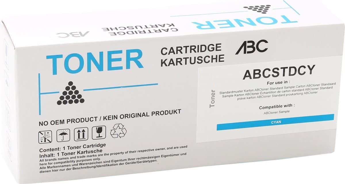 ABC huismerk toner geschikt voor HP 213Y W2131Y Cyan Color Laserjet Enterprise 5700dn 6700dn 6701dn MFP 5800dn 5800f 5800zf 6800dn 6800zf