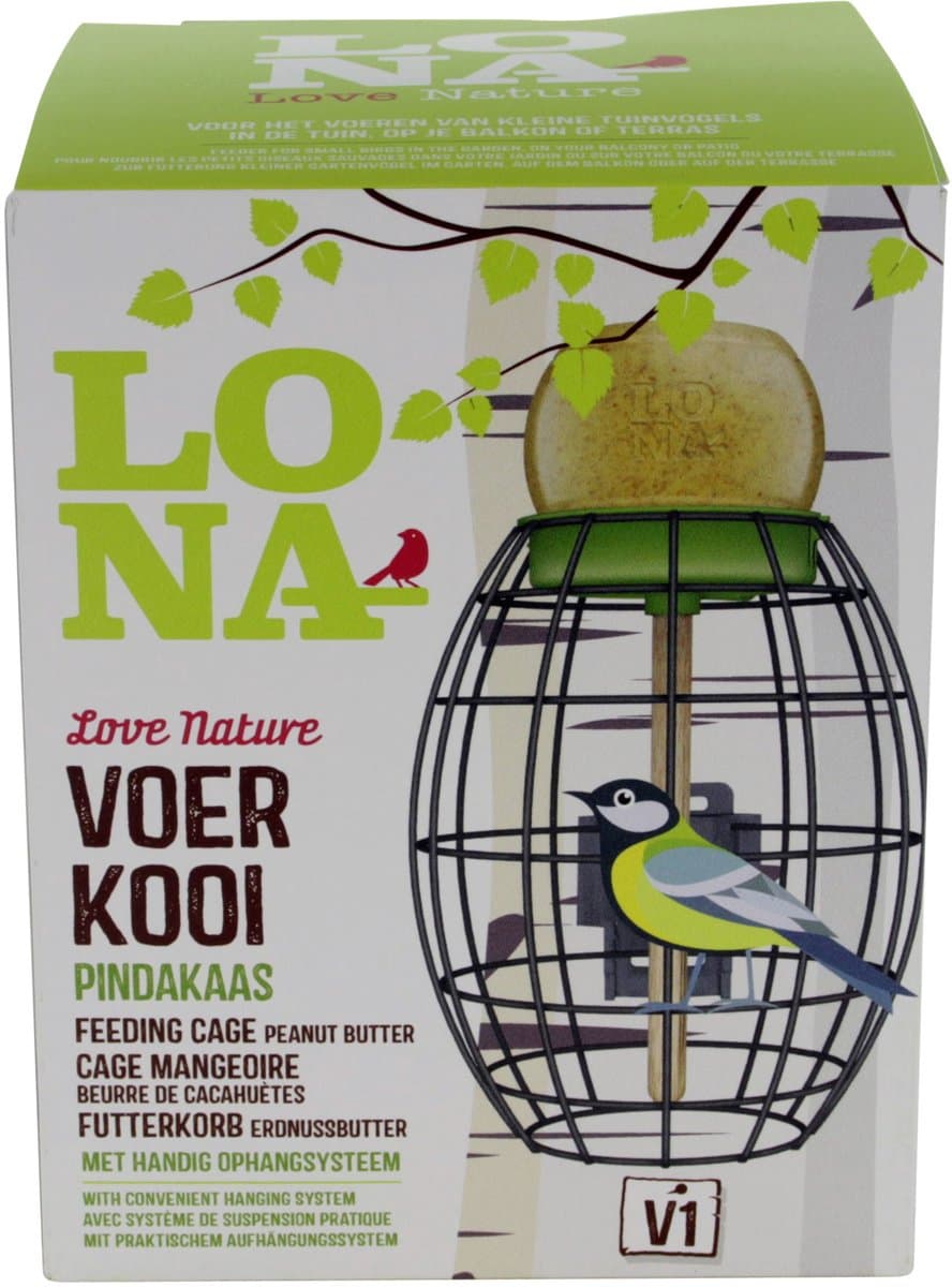 Lona Voerkooi Ovaal V1 - Voersilo - 250 ml Groen Zwart