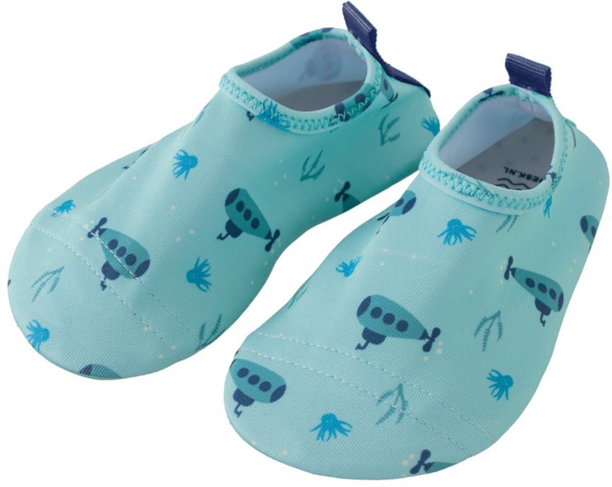 Fresk Zwemschoenen 23/24 -UV 50-bescherming – Antislip Strandschoenen – Quick Dry – Waterschoenen voor Kinderen – Elastische Pasvorm Jongens - Blauw - Submarine