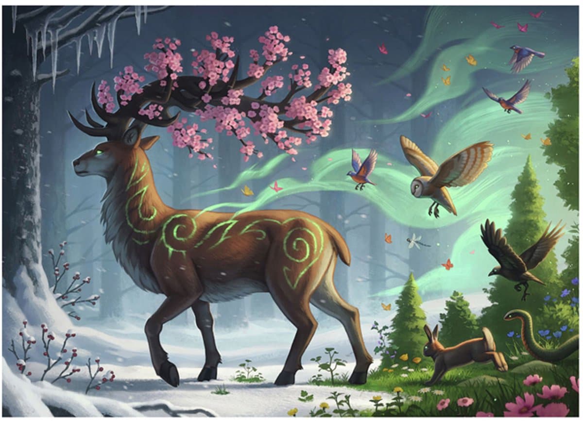 Ravensburger Hert lente puzzel 1000 st.
