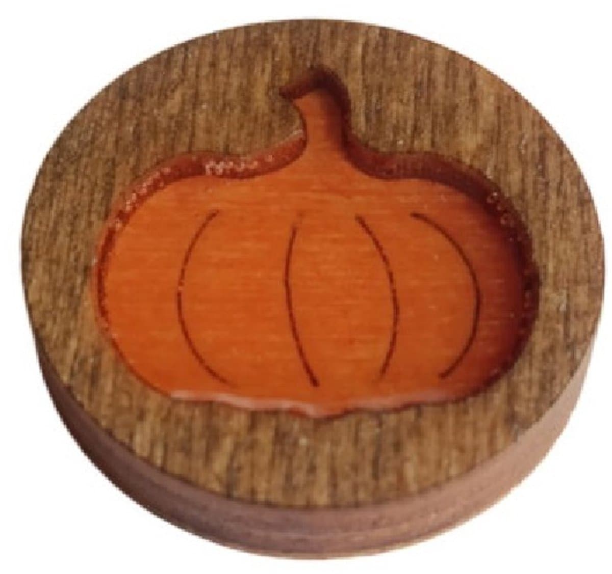 Naaldhouder - NEEDLEMINDER HOUT - ORANJE POMPOEN