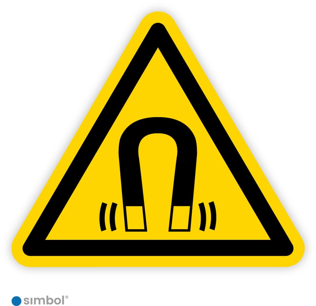 Simbol® - Stickers Sterk magnetisch veld (W006) - Formaat ▲ 15 x 15 x 15 cm.