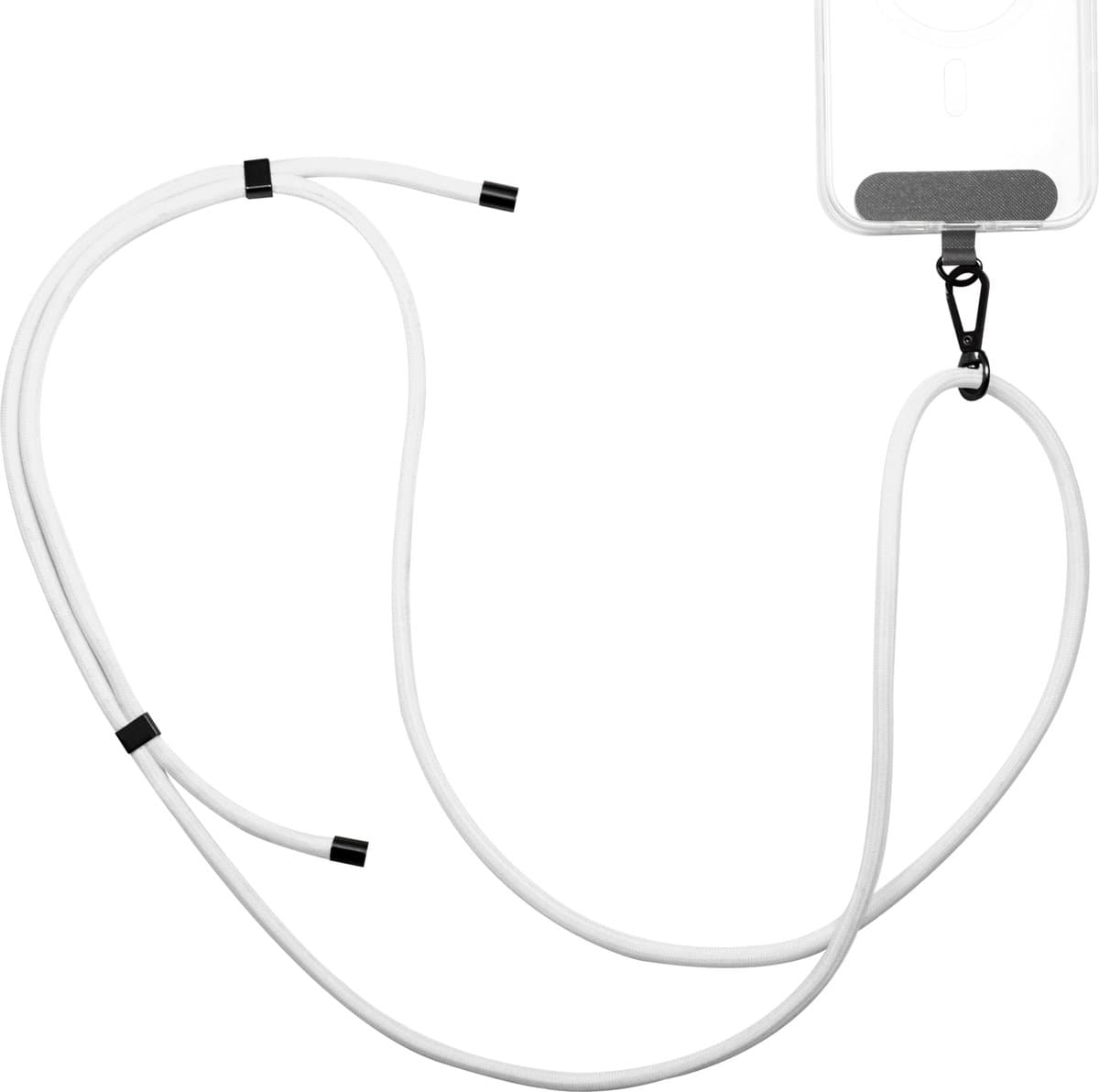 Musthavz Universeel verstelbaar telefoonkoord - Telefoonketting Universeel - Wit