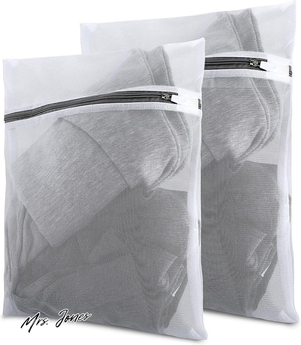 Mrs. Jones Functionele Mesh Waszakken Met Ritsen - Duurzaam Wassen Pouch Voor Wasmachine - Dikkere BH Wassen Zak Voor Het Reinigen - Mannen Vrouwen Blouse Kousen Ondergoed Baby Kleding .