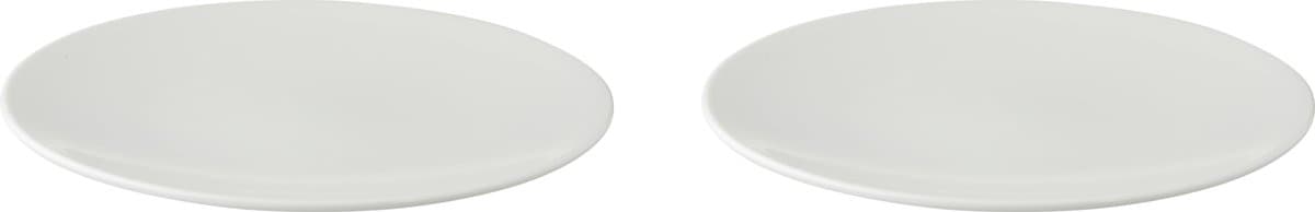 Palmer - White Delight - Bord - 2 stuks - ø 25 cm - Wit - Porselein - Bordenset