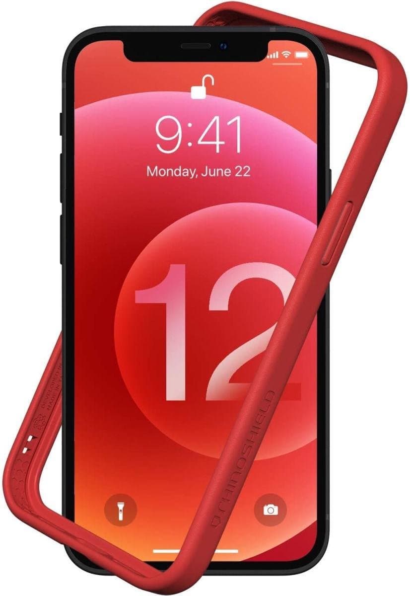 Apple iPhone 12 Mini Hoesje - Rhinoshield - CrashGuard NX Serie - Hard Kunststof Bumper - Rood - Hoesje Geschikt Voor Apple iPhone 12 Mini