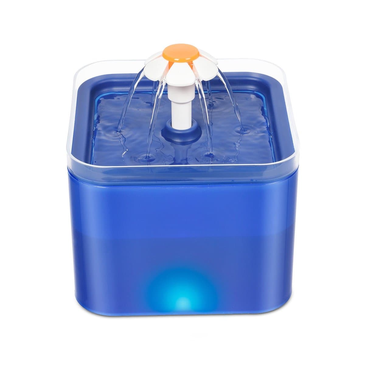 Loha-party Drinkfontein voor Katten en Honden - Drinkfontein Kat - Waterfontein met Filter - Kattenfontein - Drinkfontein Hond - Waterbak - Drinkbak - 2L -Blauw