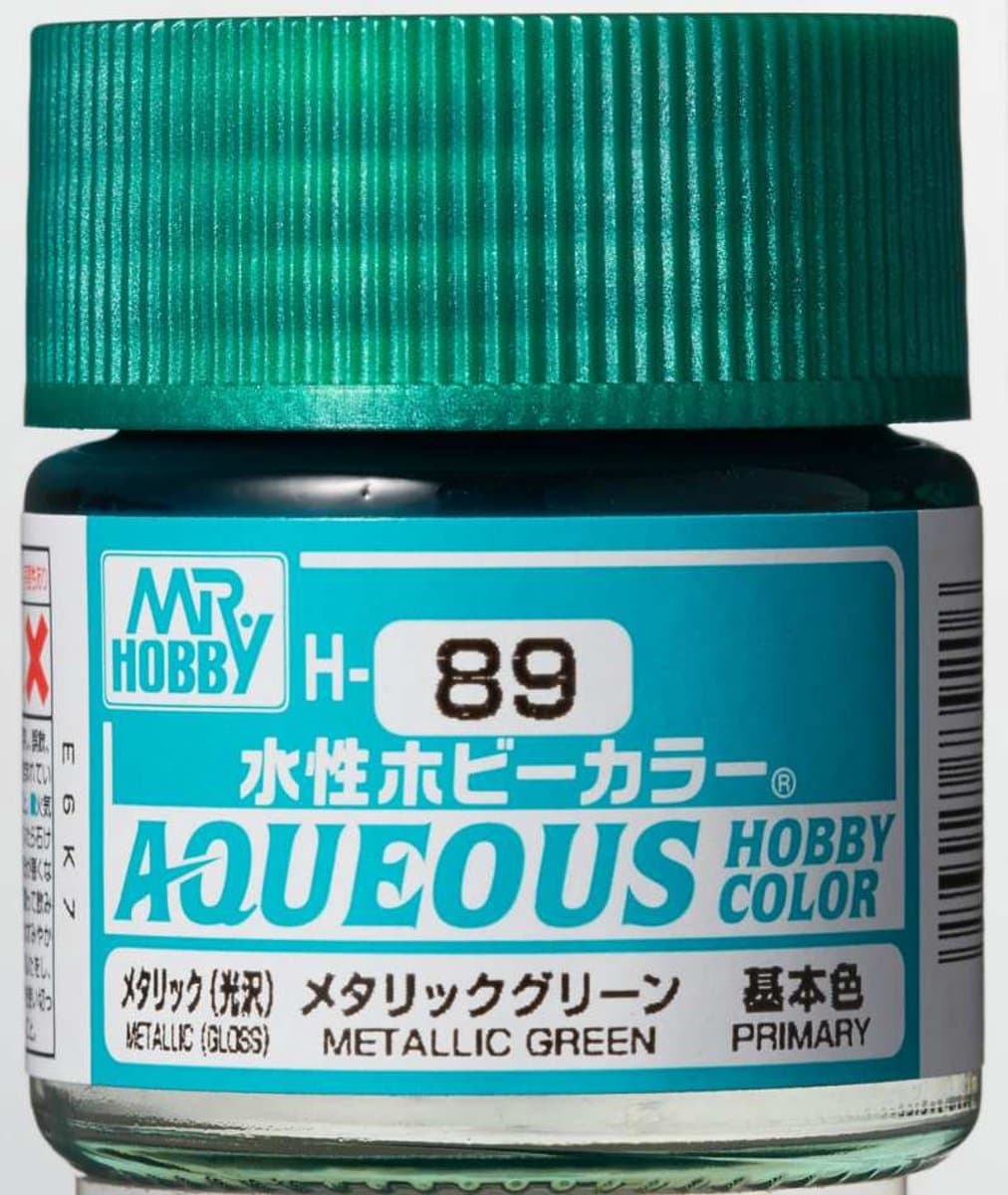 Gunze H-089 - Metallic Green - Mr. Hobby Aqueous Modelbouwverf 10ml