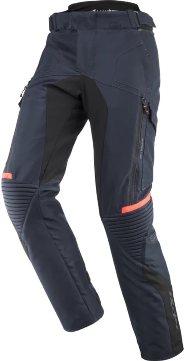 Ixon Midgard PT Marineblauw Bright Rood Waterdichte Textiele Motorbroek - Broek