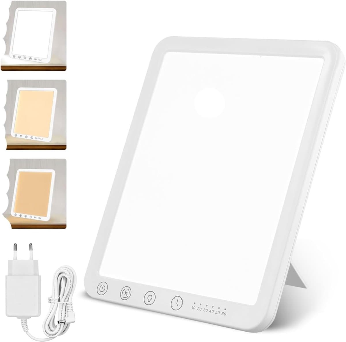 AMA® Lichttherapielamp - Daglichtlamp - Infraroodlamp- Wit - 2x16x19cm
