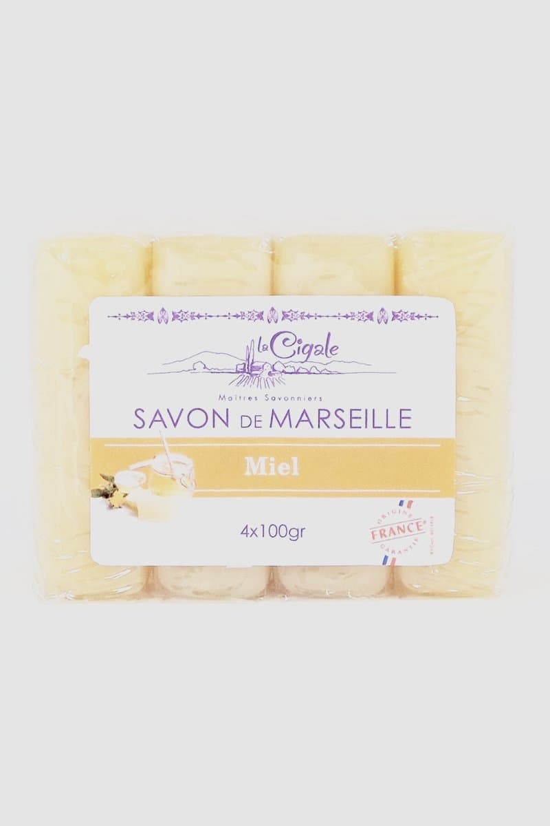 La Cigale - Zeeptablet - Marseille Zeep - Honing - 4x100g x 15