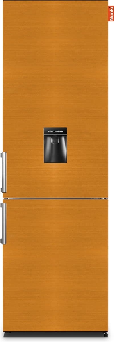 NUNKI LARGEH2O (Brushed Bronze Front) Combi Bottom Koelkast, E, 197+71l, Handle, Waterdispenser