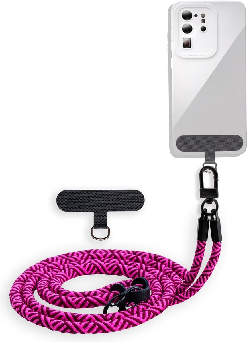 Cadorabo mobiele telefoonketting geschikt voor Xiaomi 12 / 12X in ROZE met verstelbaar riemkoord om om je nek te hangen