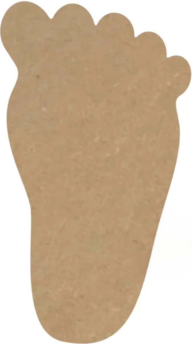 MDF Voet, creatief, knutselen, deco, 6 stuks, 3mm mdf 20cm