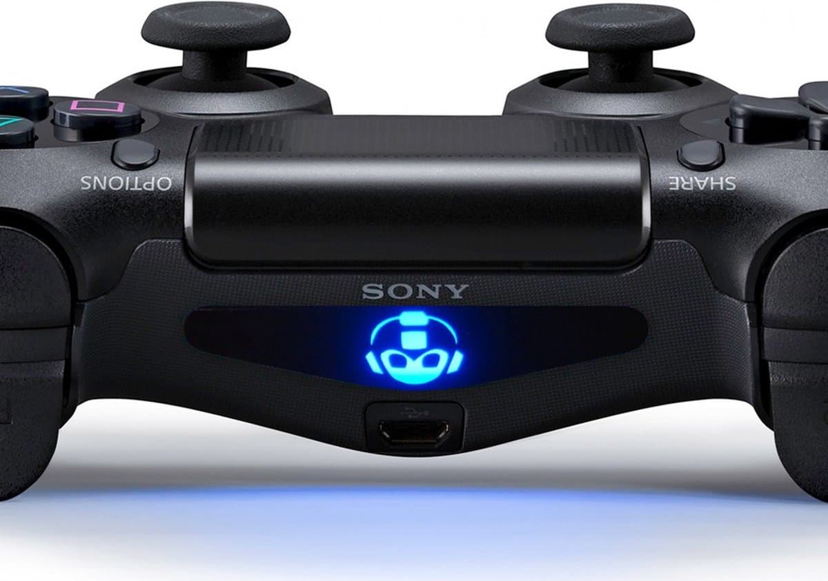 Lightbar sticker voor PlayStation 4 – PS4 controller light bar skin - Megaman Helm – lightbar sticker - stuks