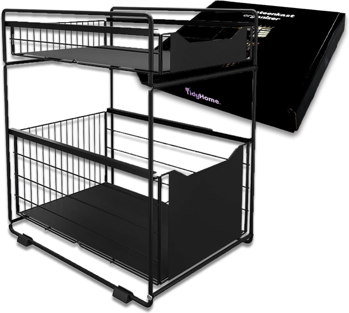 TidyHome® Gootsteenkast Organizer – Keukenrek - Keukenkast Organizer – Gootsteenrek – Bureau Organizer - Opbergrek – Aanrecht Organizer – Badkamer Organizer
