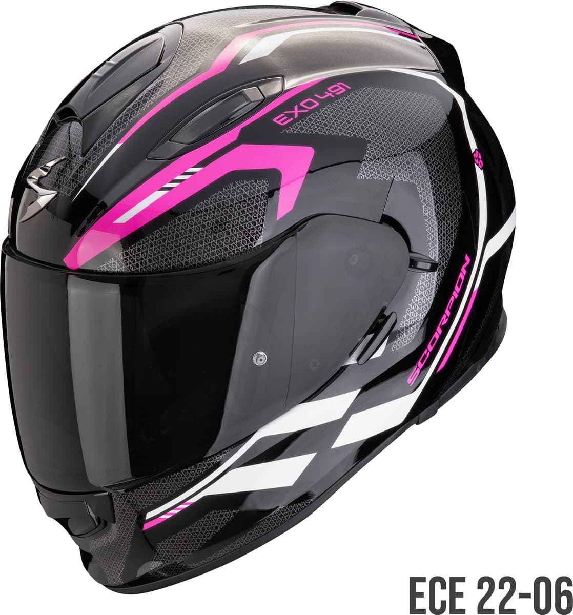 Scorpion Exo-491 Kripta Black-Pink-White - Integraalhelm - Maat XS - Motorhelm - ECE 22-06 gekeurd