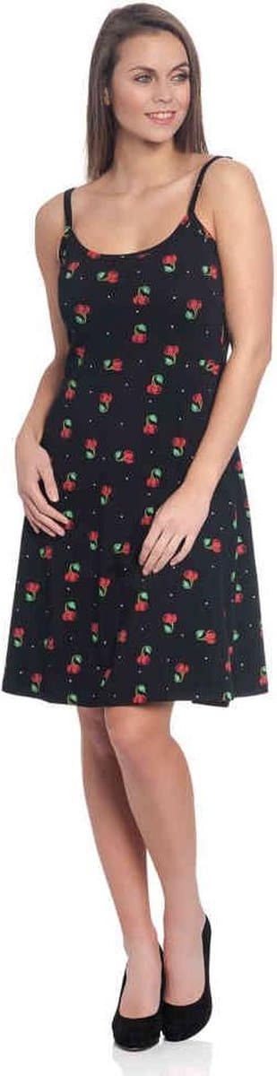 Pussy Deluxe Sweet Cherry Dames Midi-jurk - zwart - XS