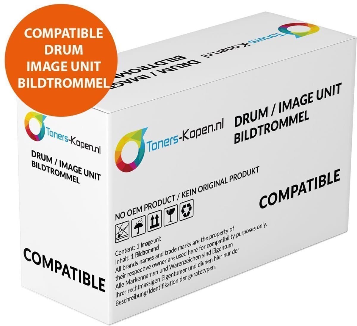 Canon 049 2165C001 Huismerk Drum Unit Zwart - 12000 Pagina's - Canon I-Sensys LBP 110 112 113w MF 110 112 113w - 2165C001 compatible 2165C001 alternatief - Canon toner