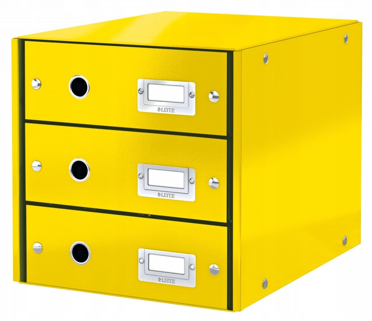 Leitz Click&Store Wow Opbergbox met 3 Laden - A4 - Geel