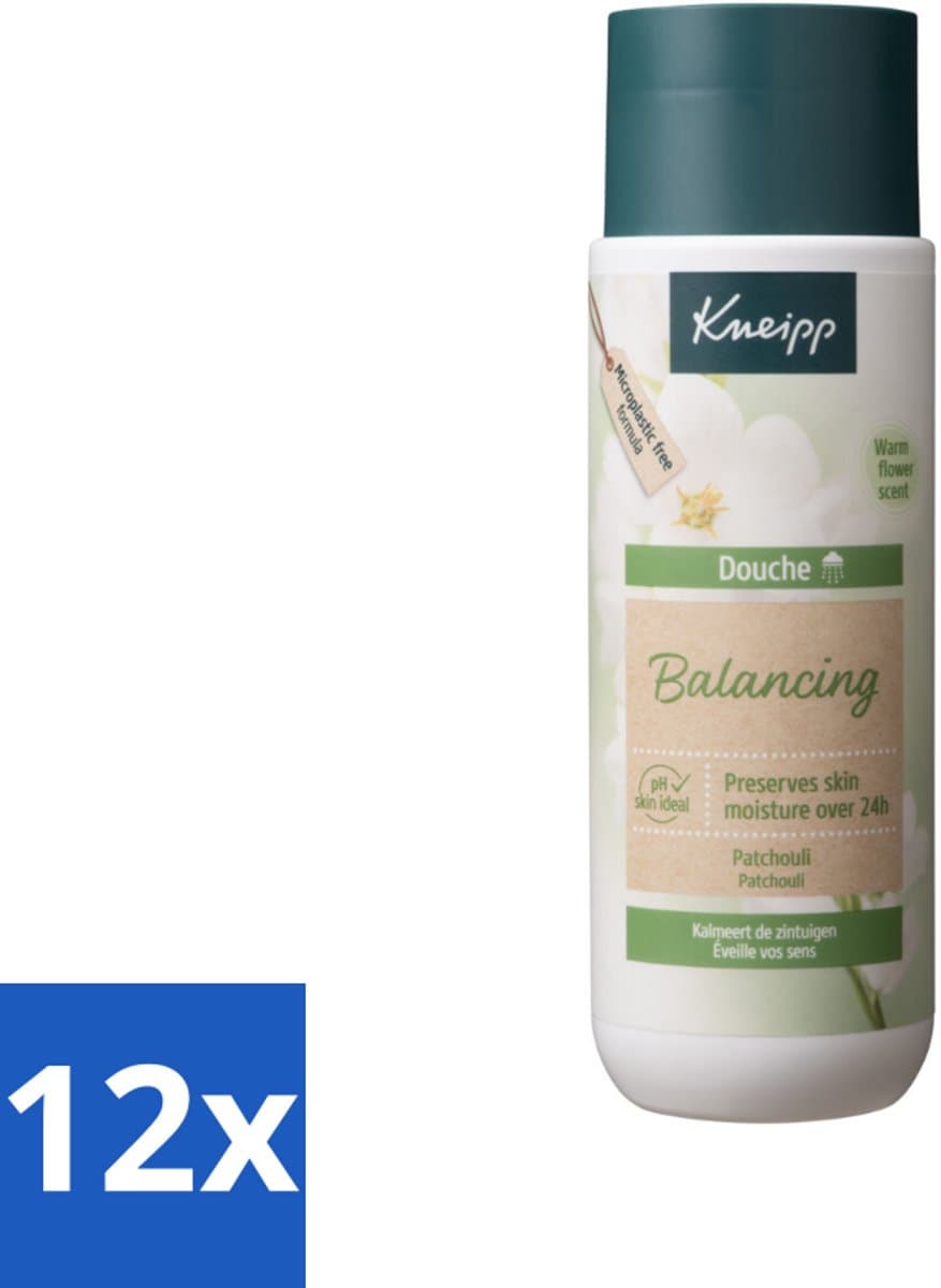 Kneipp - Douchegel - Patchouli - 200 ml - Voordeelverpakking - 12 stuks