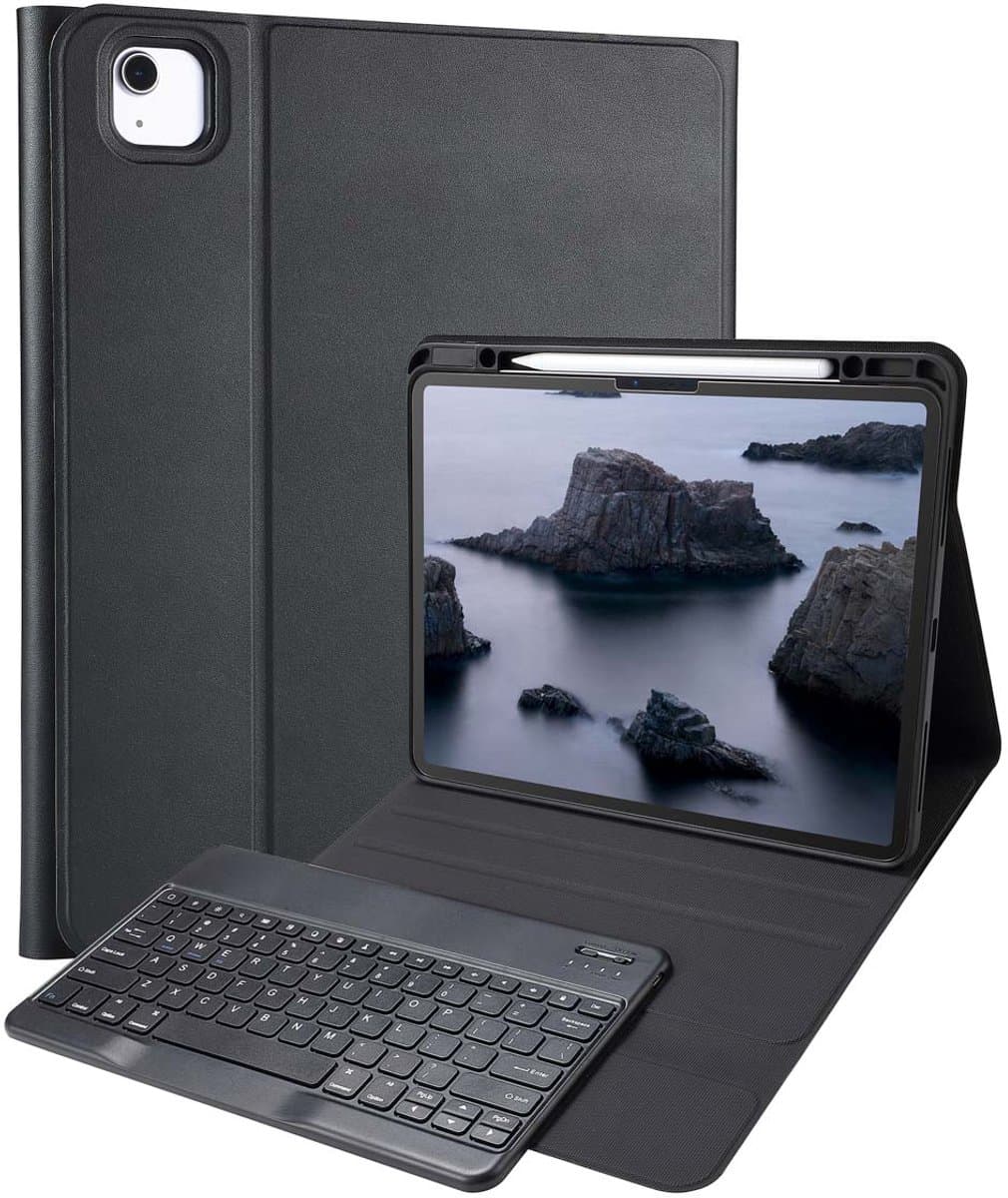 Accezz Tablet Toetsenbord Hoes - Geschikt voor Apple iPad Air 13 inch (2026) M4 / Air 13 inch (2025) M3 / Air 13 inch (2024) M2 - QWERTY Bluetooth Keyboard Bookcase