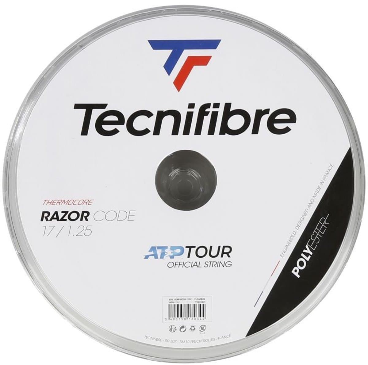 Tecnifibre Razor Code Tennissnaar 200m - Zwart