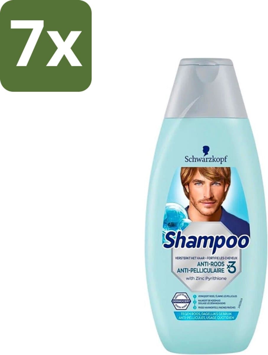 Schwarzkopf - Shampoo Anti-Roos - Tegen Schilfers & Jeuk - 400 ml - Bulkverpakking - 7 stuks