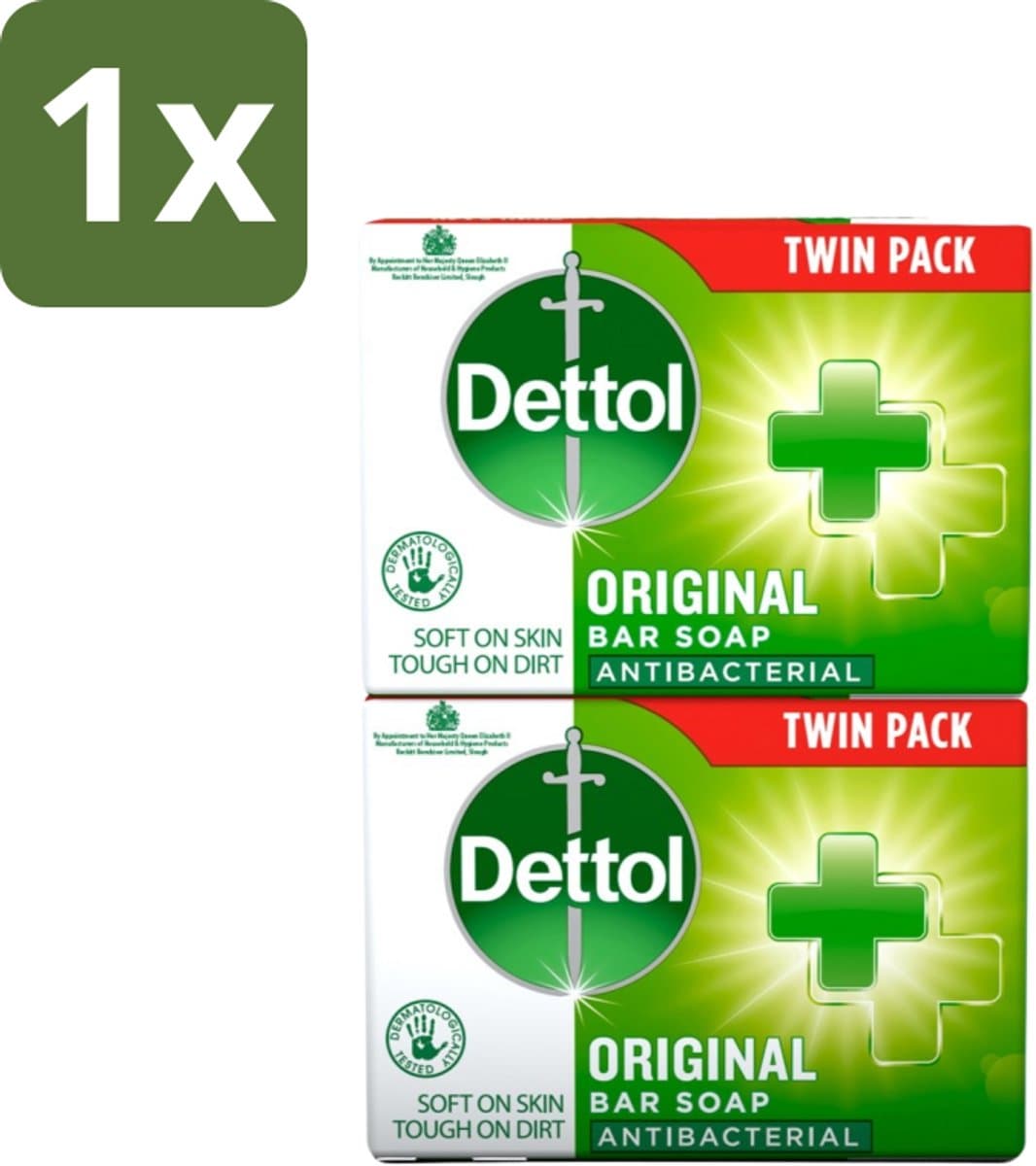 Dettol - Zeeptablet - Origineel - Antibacterieel - 2x 100g Zeeptabletten - 1 stuk
