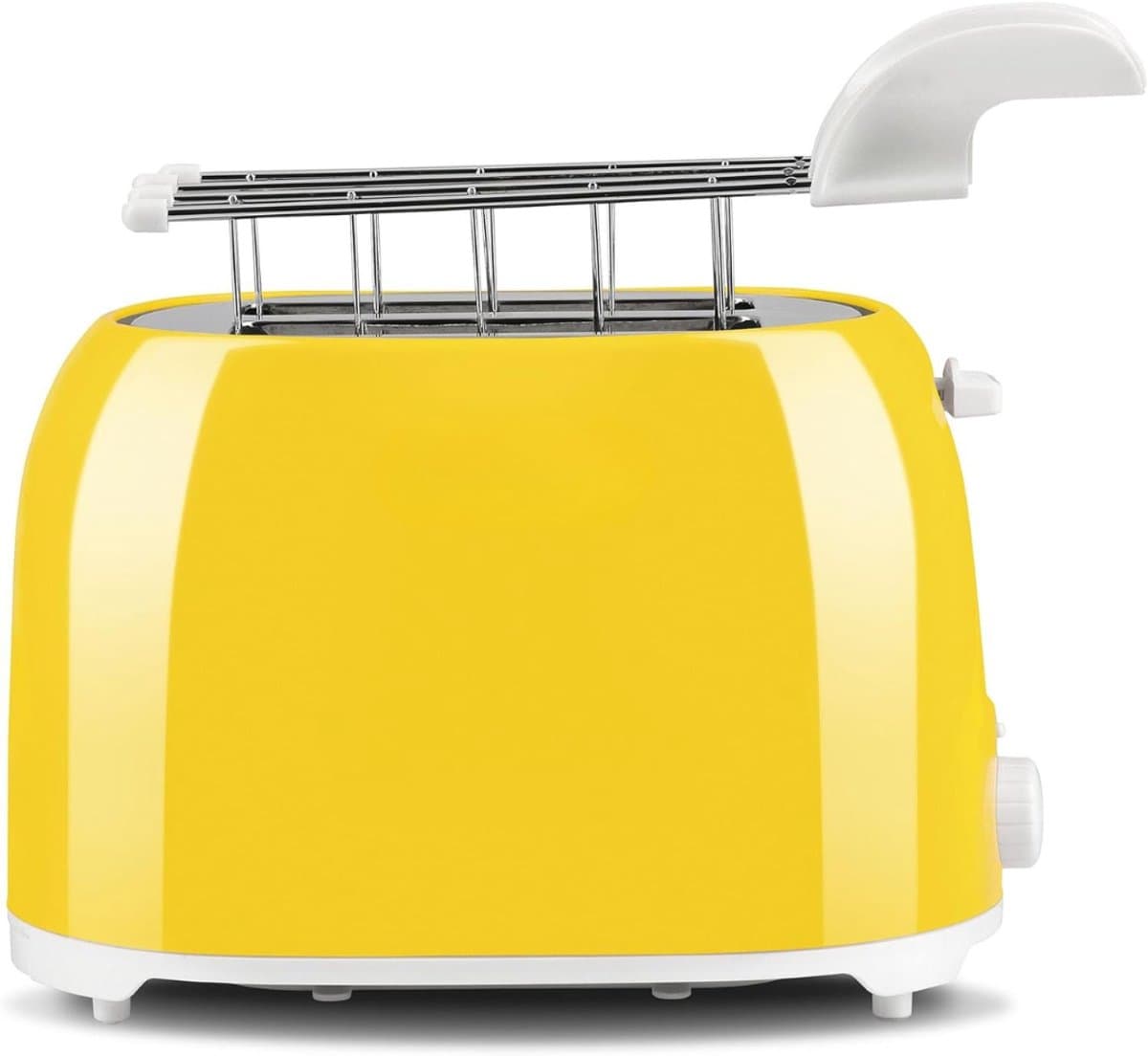 AMA® Broodrooster met Tostiklemmen - Broodrooster - Toaster - 17x27x18cm - Geel