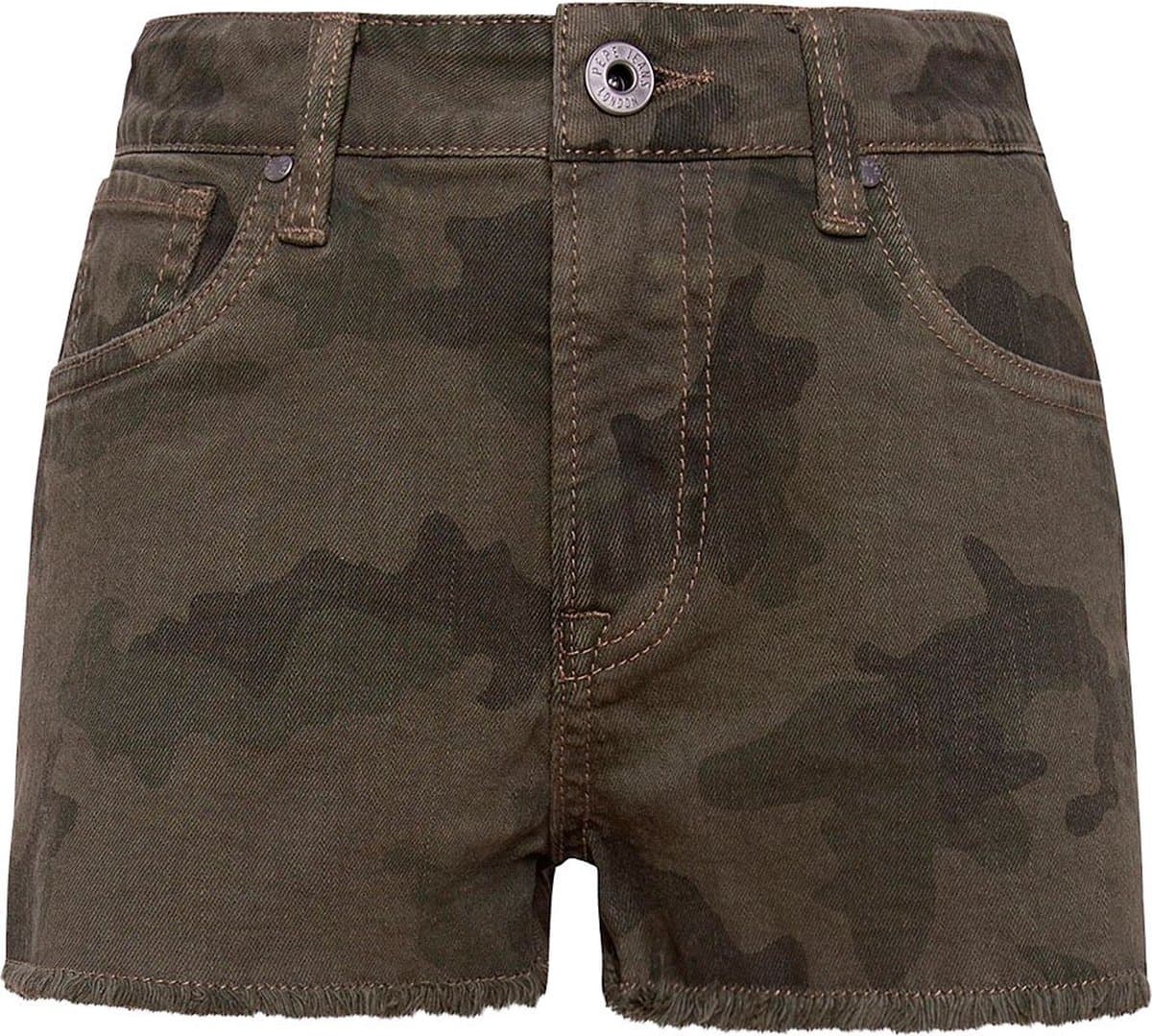Pepe Jeans Patty Camo Korte Broek Groen 14 Years Meisje