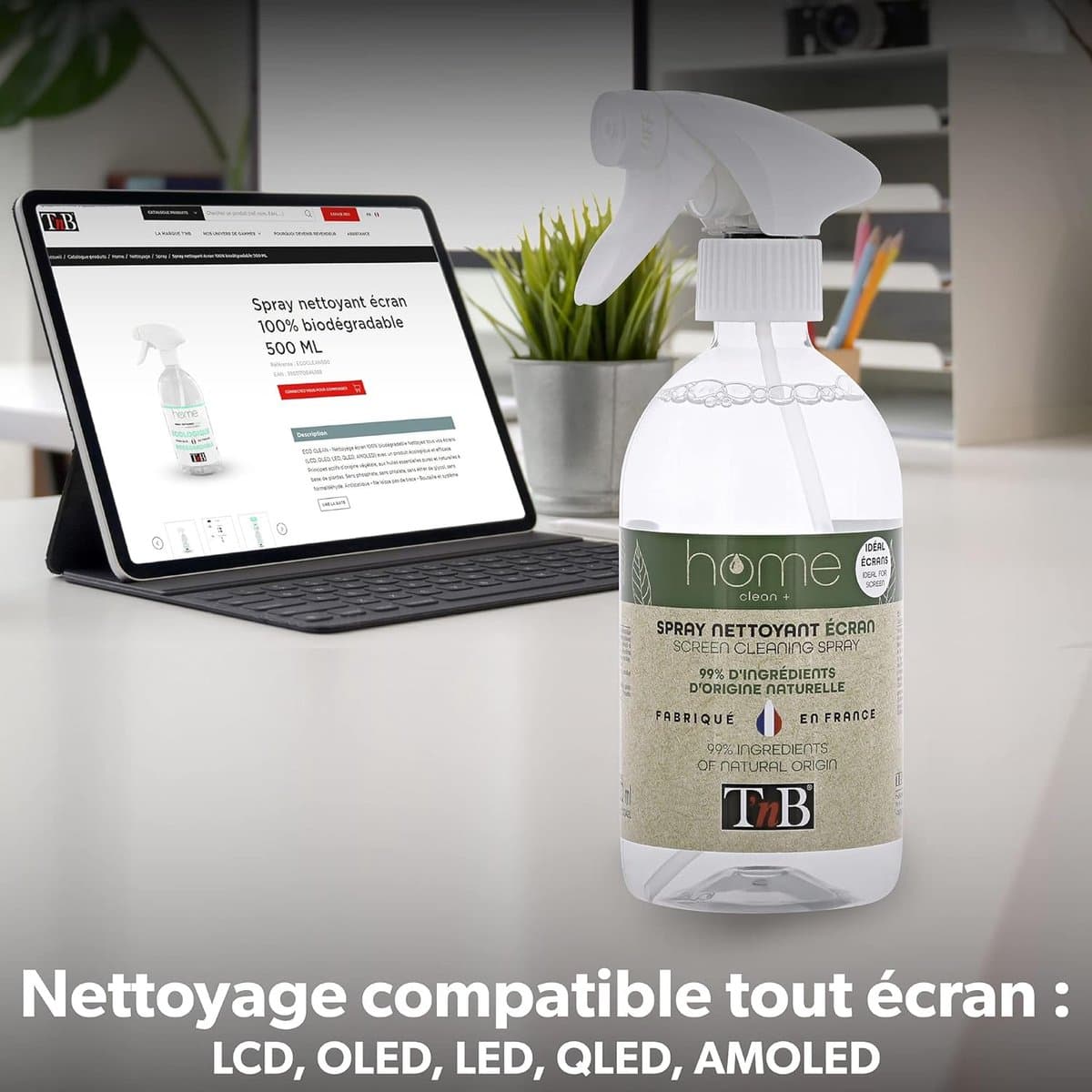 TNB eco-friendly cleaner for LCD/Plasma screen with oelessences - 500ml