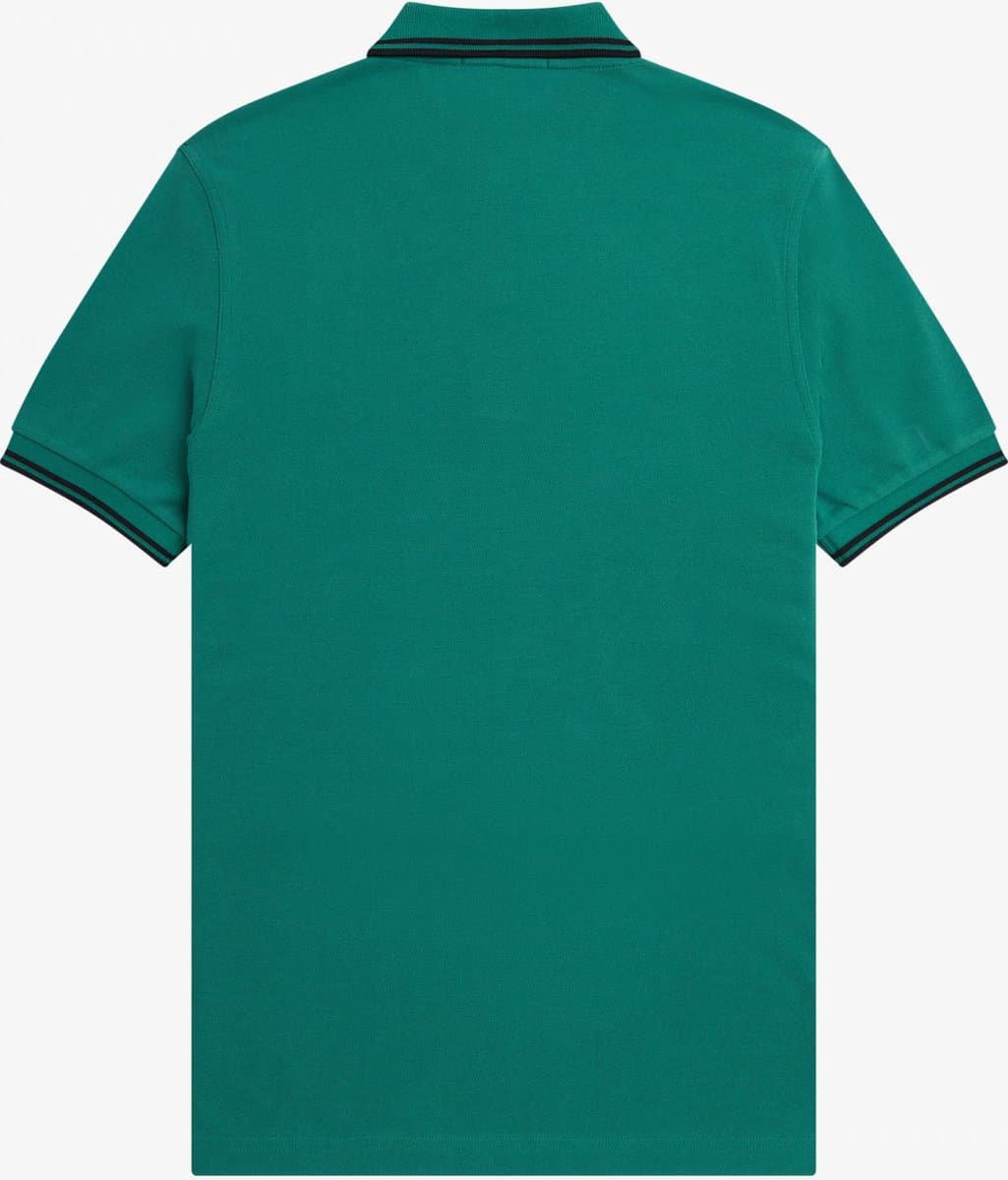 Fred Perry M3600 polo twin tipped shirt - pique - Deep Mint - Maat: S