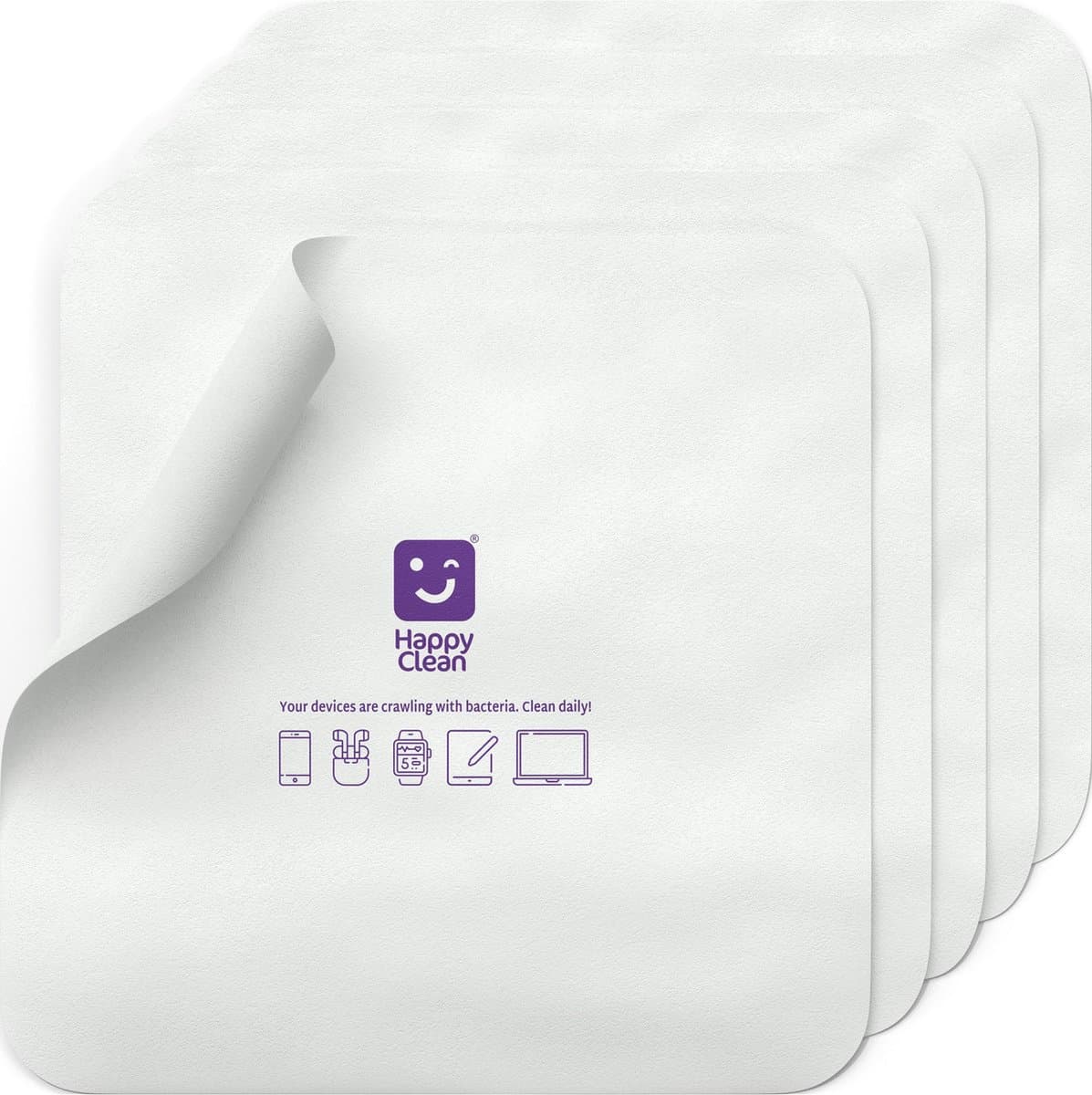 Happy Clean Microvezeldoekjes - 30x30 cm - Voor Alle Beeldschermen - Wasbaar en Herbruikbaar - Voor Laptop, Tablet, Computerscherm