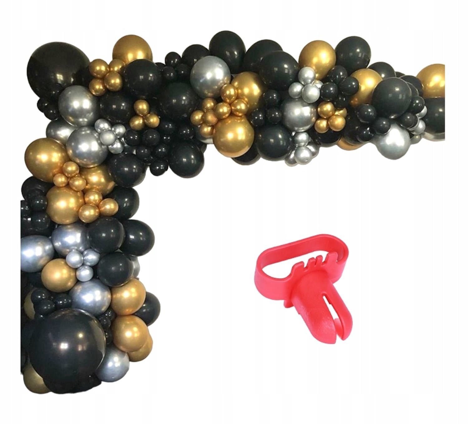 Zwarte & Gouden Ballondecoratie Set - Feestelijk & Elegant