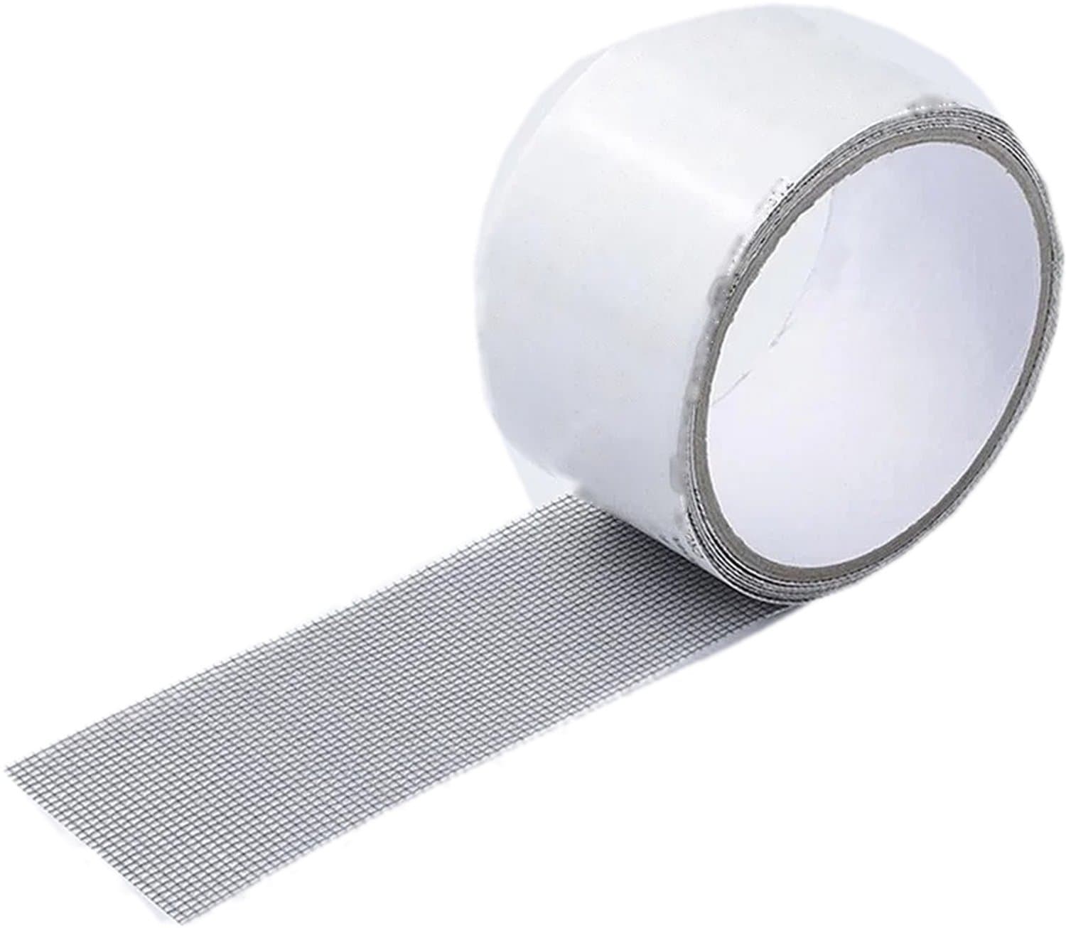 Hor Reparatie Tape - Zelfklevend Glasvezelgaas voor Raamhor en Hordeur - Op Maat te Knippen - 5 cm x 2 Meter - Grijs