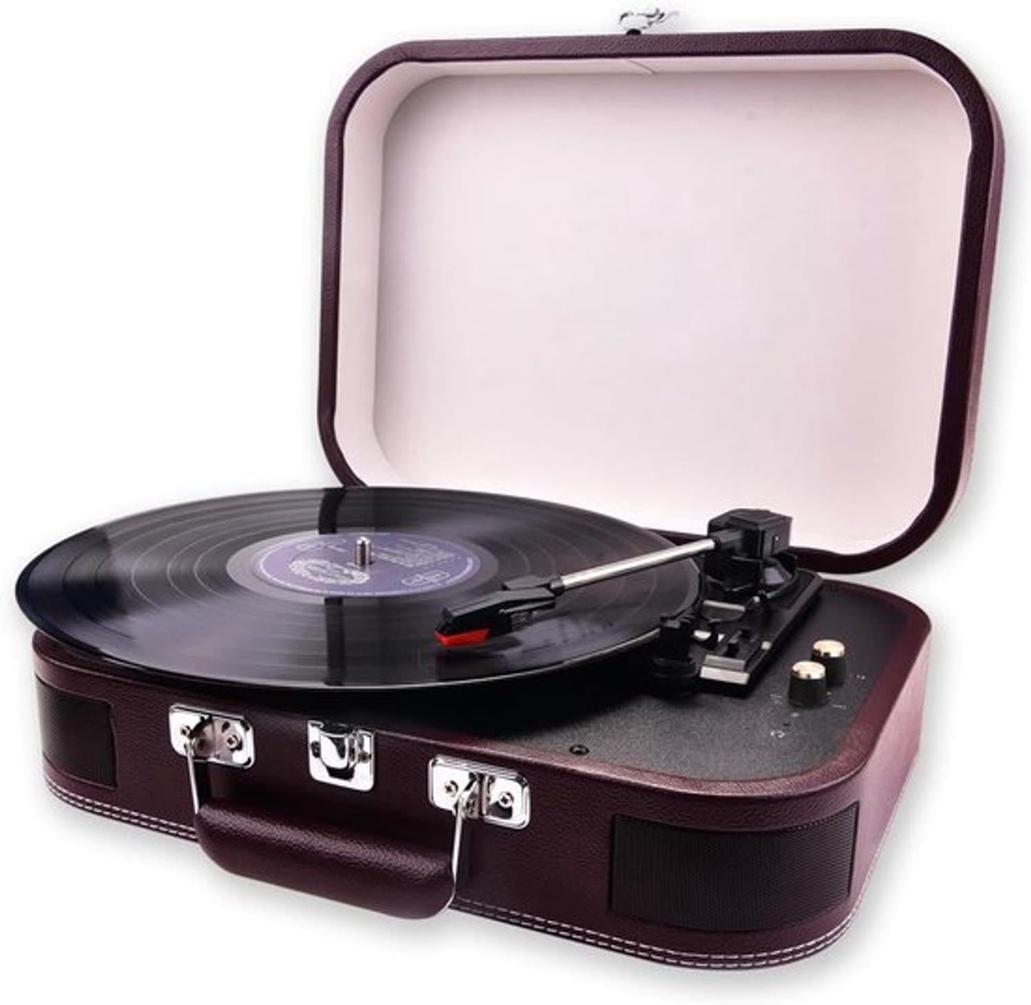 Bluetooth-platenspeler - Cd-speler met Speakers - Vintage - Rood