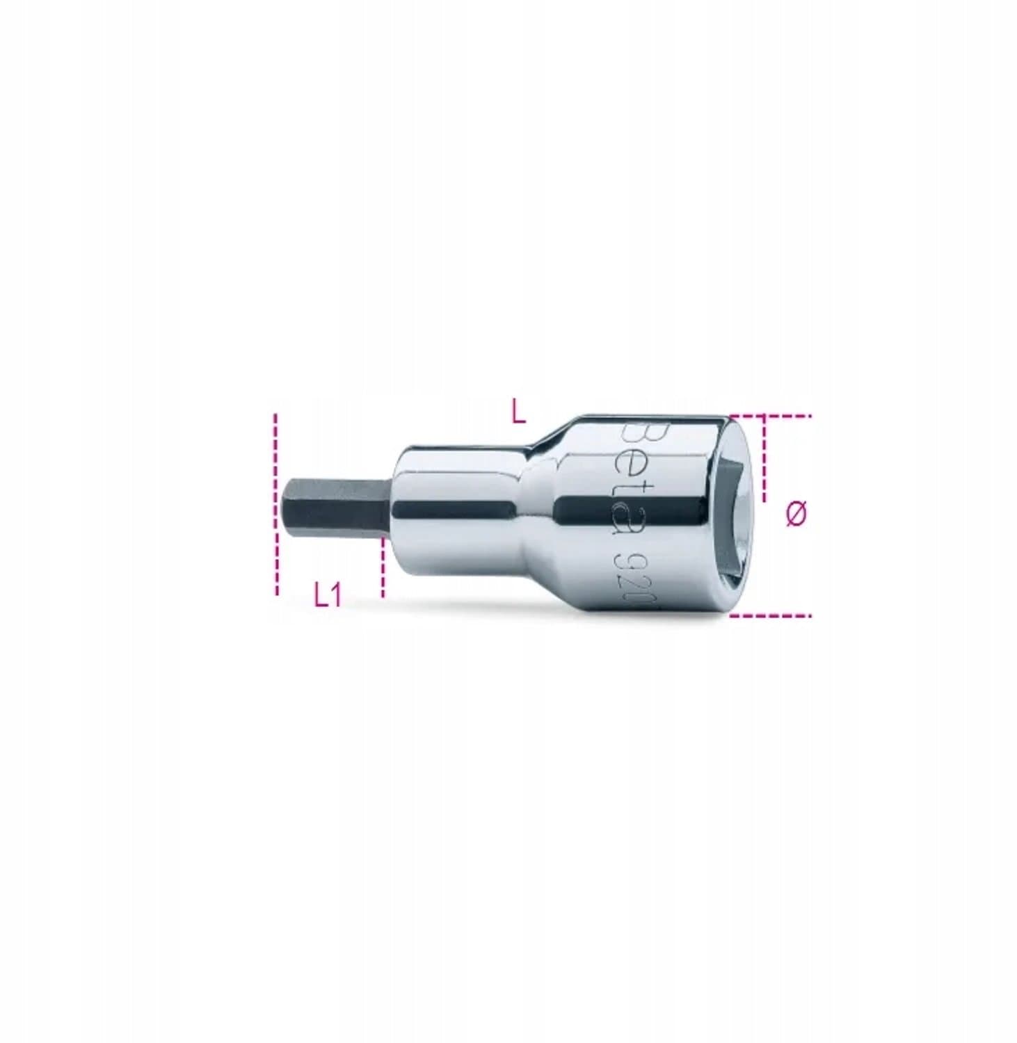Beta Dopslagsleutel 1/2" met 1/8" Zeskant Bit