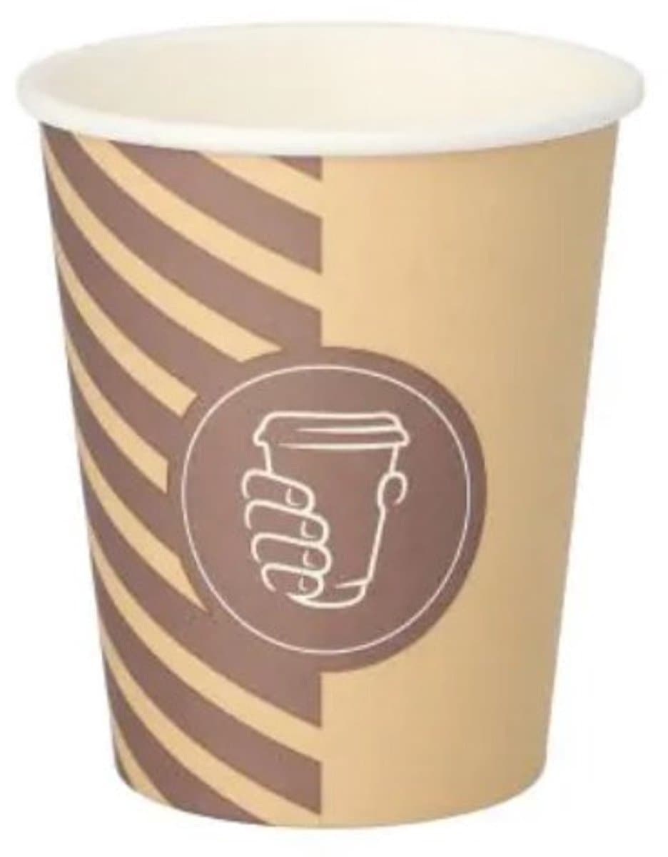 STARPAK drinkbekers Coffee Line, 0,3 l, hartpapier, 50 stuks
