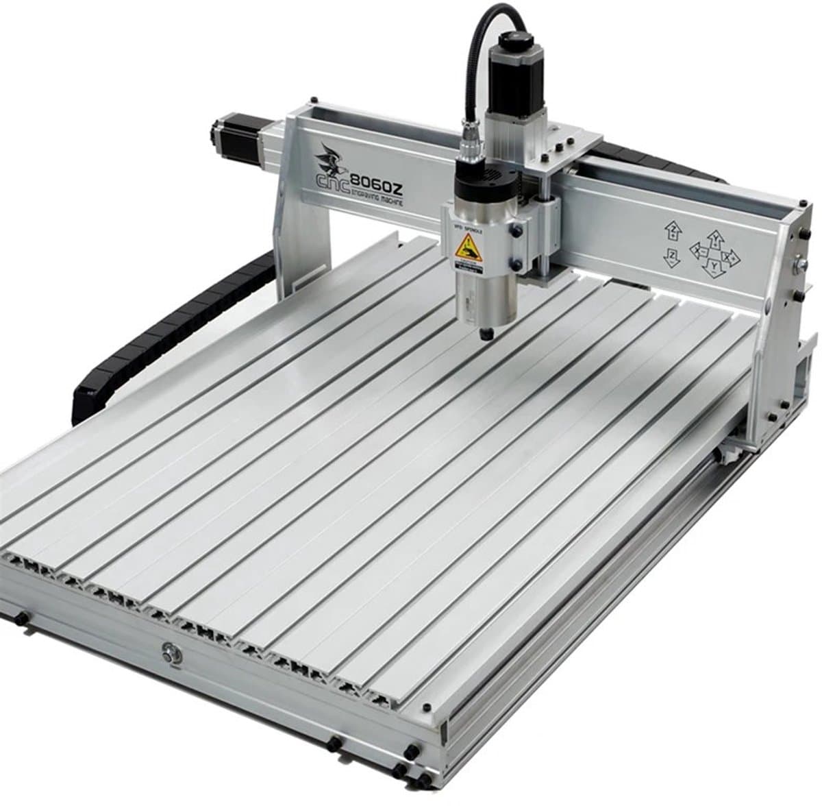 CNC Router 3 Axis Machine - 2200W Spindle - 790x585 mm Graveeroppervlak - Aluminium - Voor Metaal En Hout