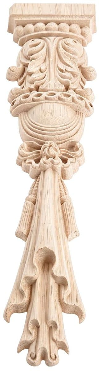 DIY Houten Decoratieve Applicaties voor Meubels, Onbehandelde Europese Stijl, Ideaal voor Muren, Kasten en Nachtkastjes, 30x7x1.8cm