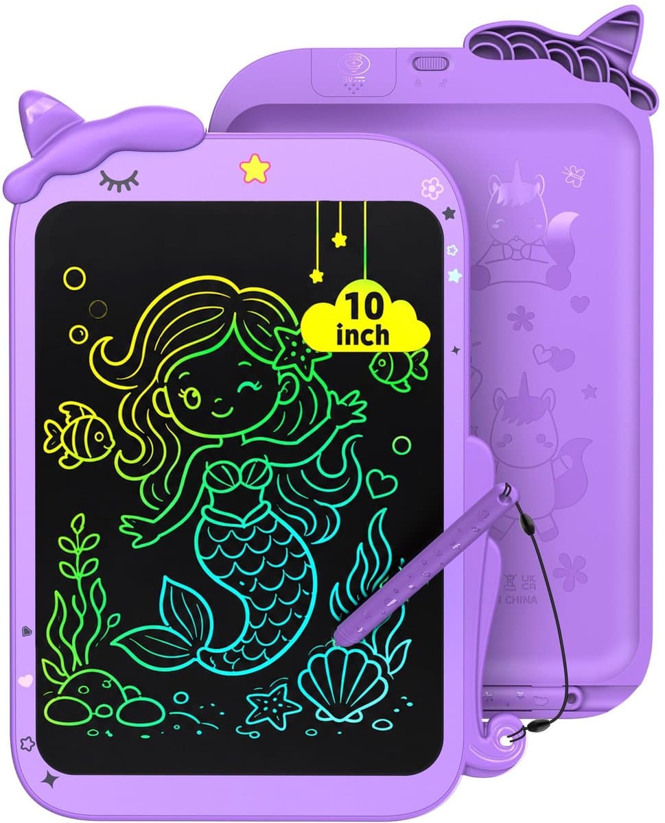 Omgoods - LCD Schrijftablet voor Kinderen, 10 Inch Doodle Board