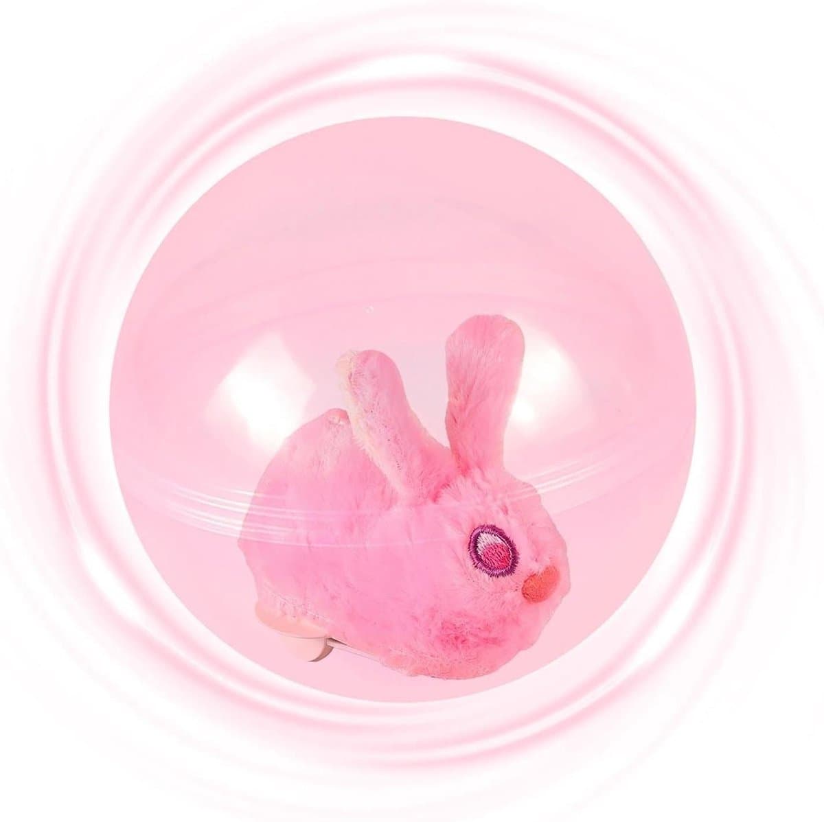 Kattenbal - Speelbal Huisdier - Stimuleert Jachtinstinct - 360 Graden Draaiend - 10x4.5x8cm - Roze