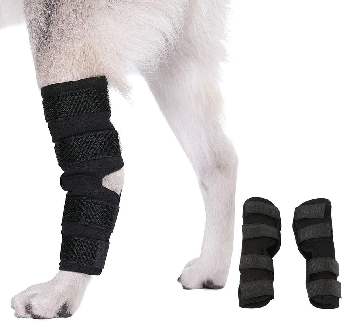Dailygoods- Kniebeschermers voor Honden - Schokbestendig - Waterdicht - Ondersteuning voor Gewrichten - Kniebandage - Flexibel SBR Materiaal - Hondenbandage